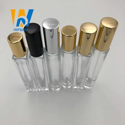 بطری گلوله ای غلتکی شیشه ای 1 میلی لیتر 15 میلی لیتری با عطر رولر قابل شارژ مینی درپوش طلا